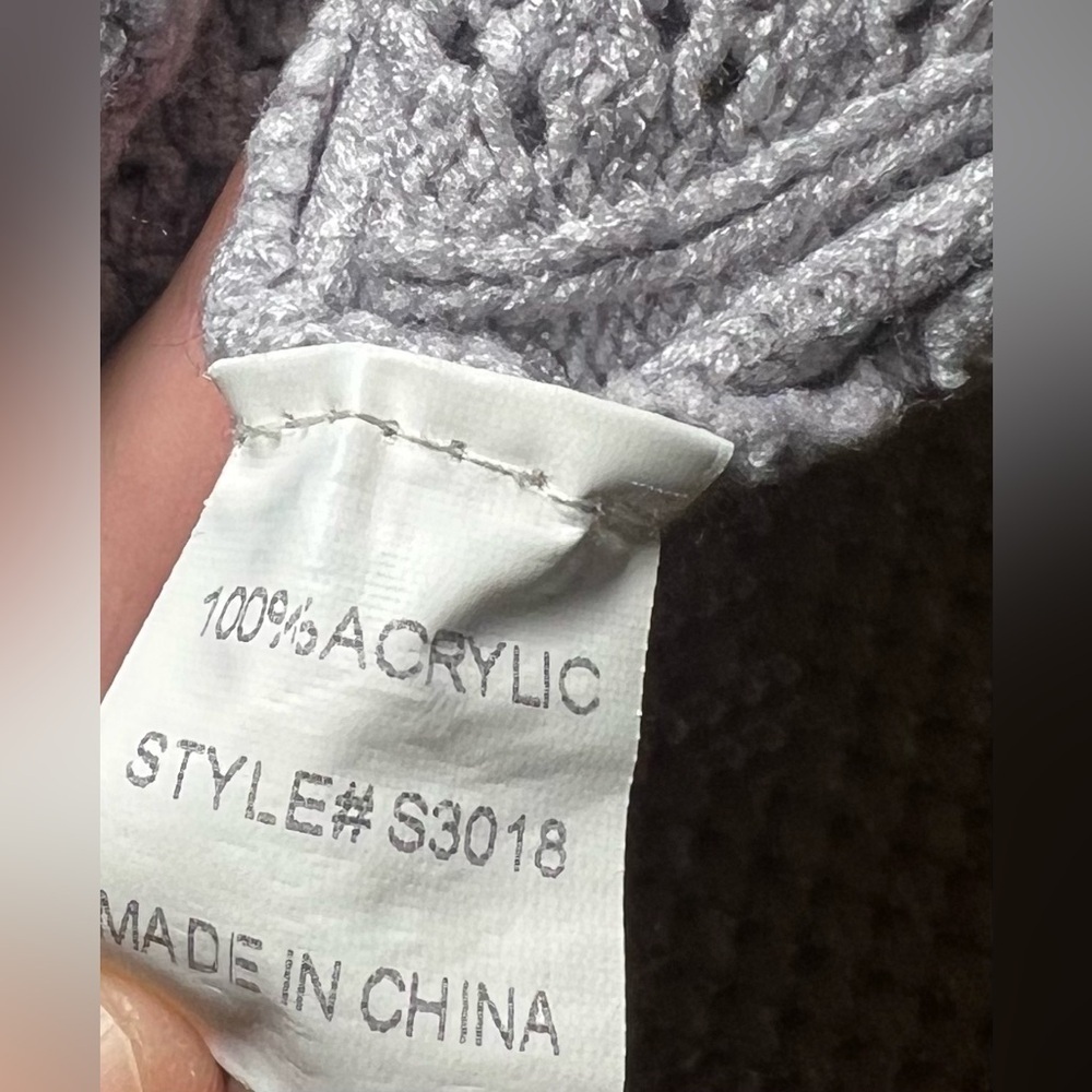 Jodifl Women's Light Gray Knit Sweater, Criss Cross Knot Back, Size S - Picture 8 of 9
